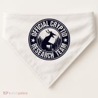 Cryptid Research Team Wendigo Retro Cryptozoology USA-Made Doggie Bandana thumb 0