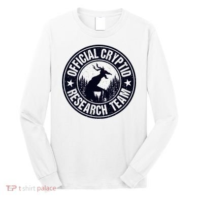 Cryptid Research Team Wendigo Retro Cryptozoology Long Sleeve Shirt