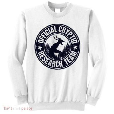 Cryptid Research Team Wendigo Retro Cryptozoology Sweatshirt