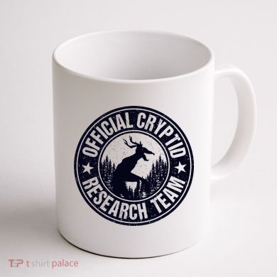Cryptid Research Team Wendigo Retro Cryptozoology Coffee Mug back