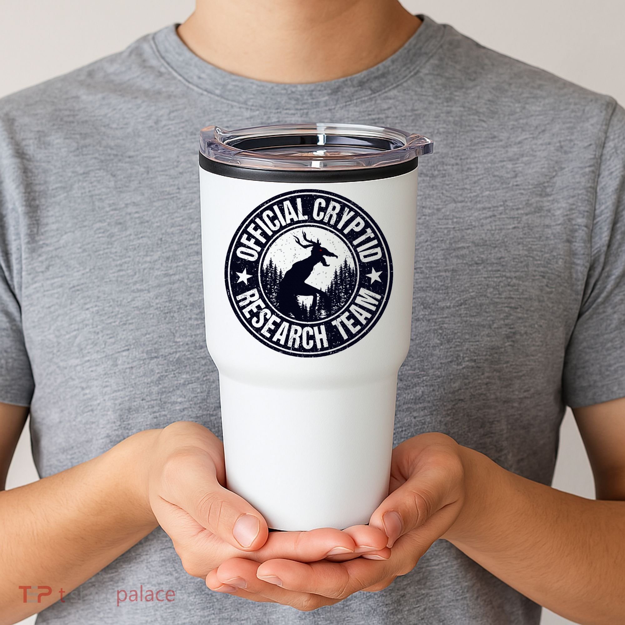Cryptid Research Team Wendigo Retro Cryptozoology Tumbler