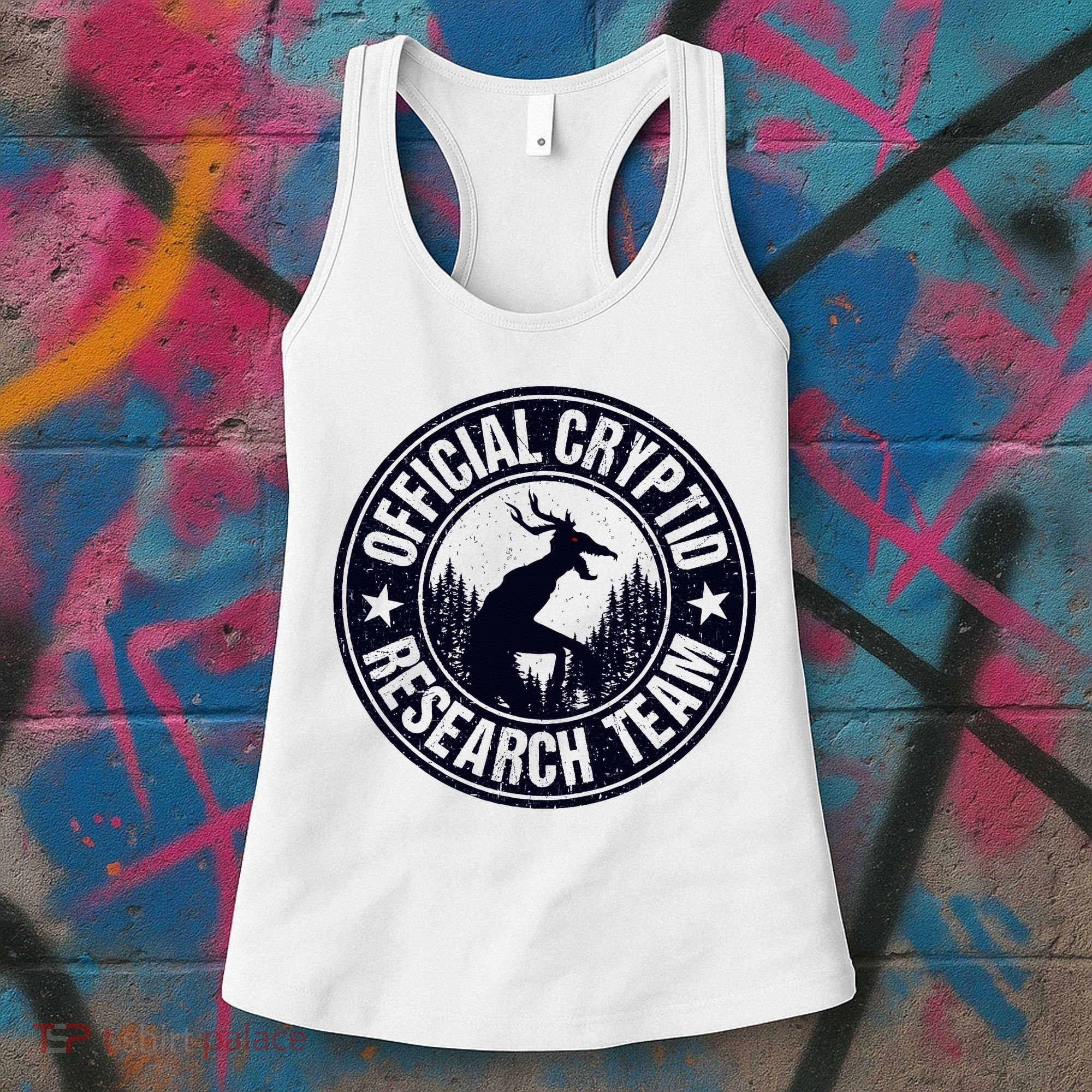 Cryptid Research Team Wendigo Retro Cryptozoology Women's Tank Top