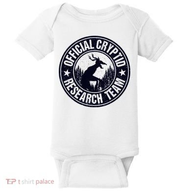 Cryptid Research Team Wendigo Retro Cryptozoology Baby Bodysuit