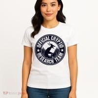Cryptid Research Team Wendigo Retro Cryptozoology Women's T-Shirt thumb 4