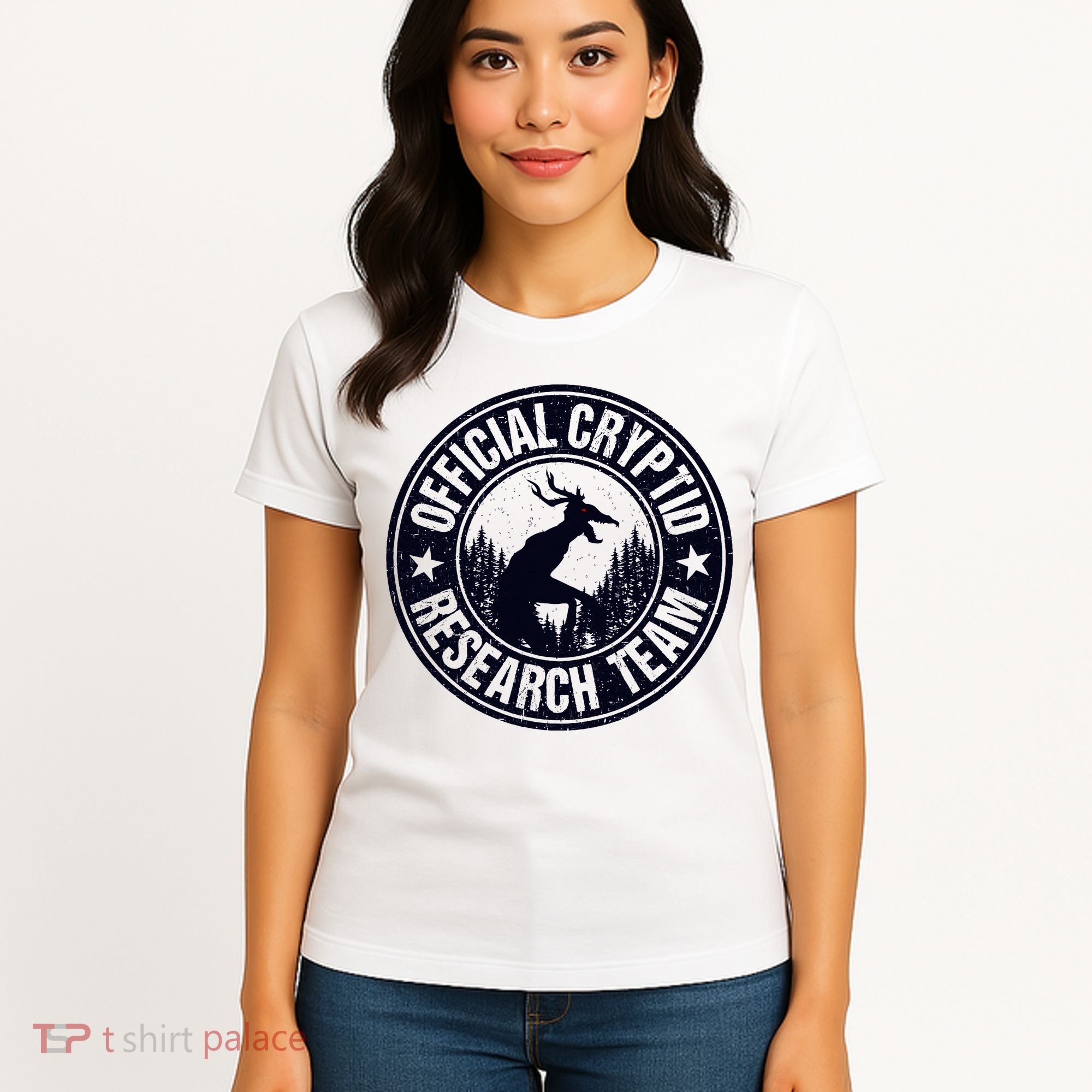 Cryptid Research Team Wendigo Retro Cryptozoology Women's T-Shirt