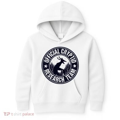 Cryptid Research Team Wendigo Retro Cryptozoology Kids Hoodie