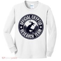 Cryptid Research Team Wendigo Retro Cryptozoology Kids Long Sleeve Shirt thumb 0