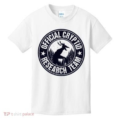 Cryptid Research Team Wendigo Retro Cryptozoology Kids T-Shirt