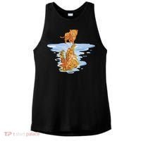 Cat Reflecting Tiger Ladies PosiCharge Tri-Blend Wicking Tank thumb 0