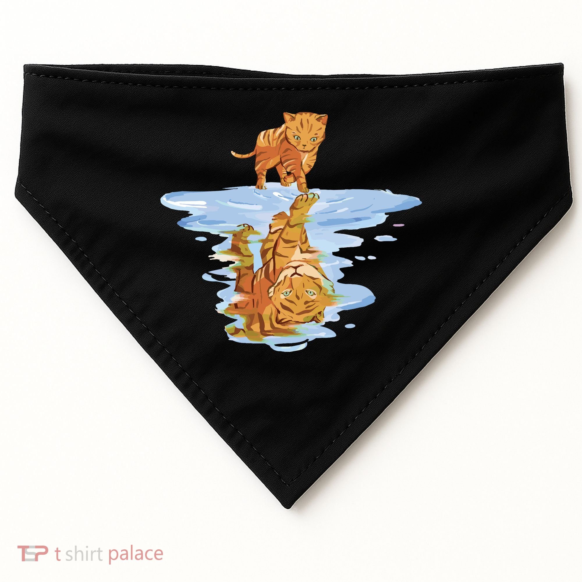 Cat Reflecting Tiger USA-Made Doggie Bandana