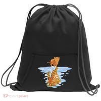 Cat Reflecting Tiger Sweatshirt Cinch Pack Bag thumb 0
