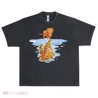 Cat Reflecting Tiger Urban Oversized Heavyweight T-Shirt thumb 0