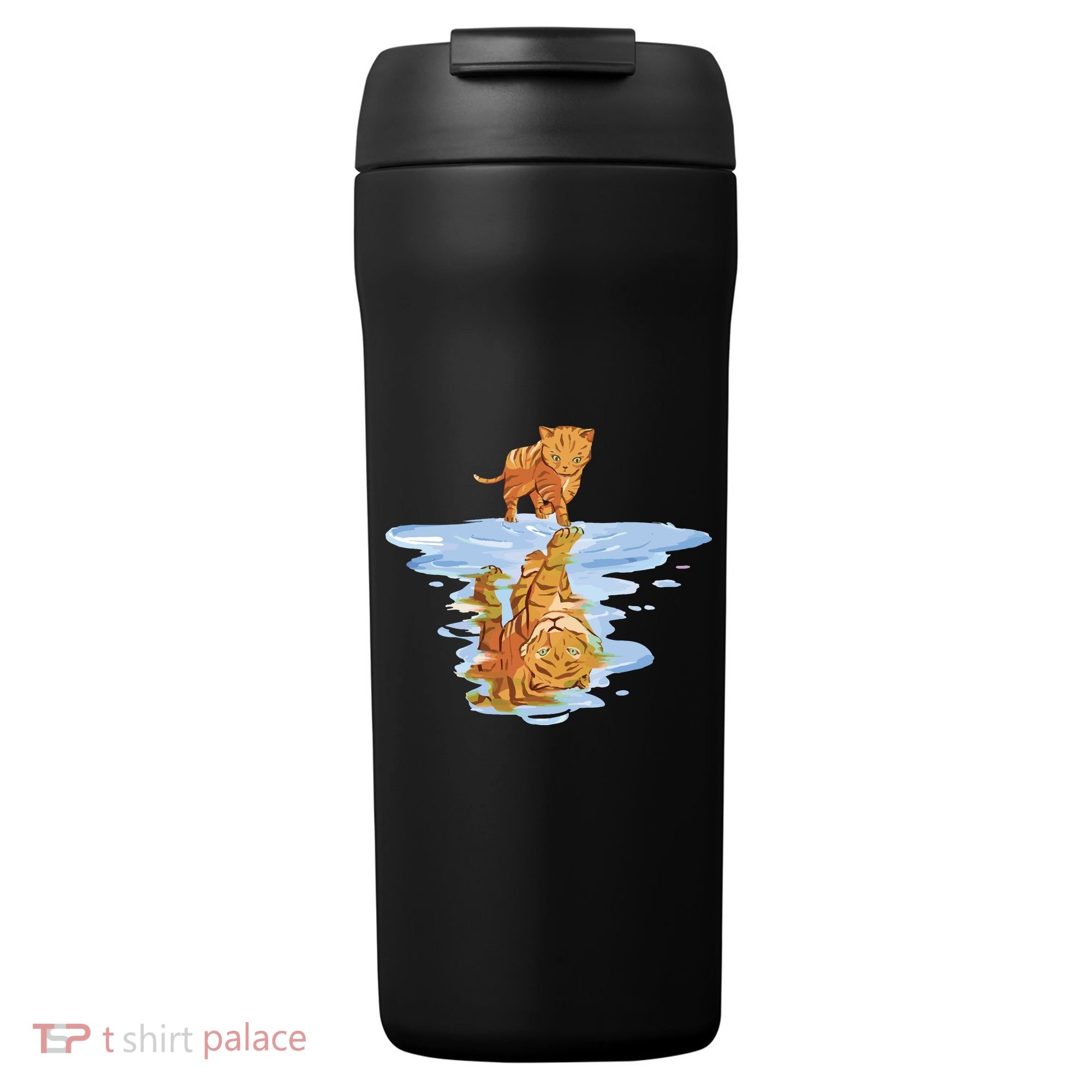 Cat Reflecting Tiger 24oz Duet Stainless Steel Tumbler