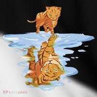 Cat Reflecting Tiger Toddler Fine Jersey T-Shirt thumb 2