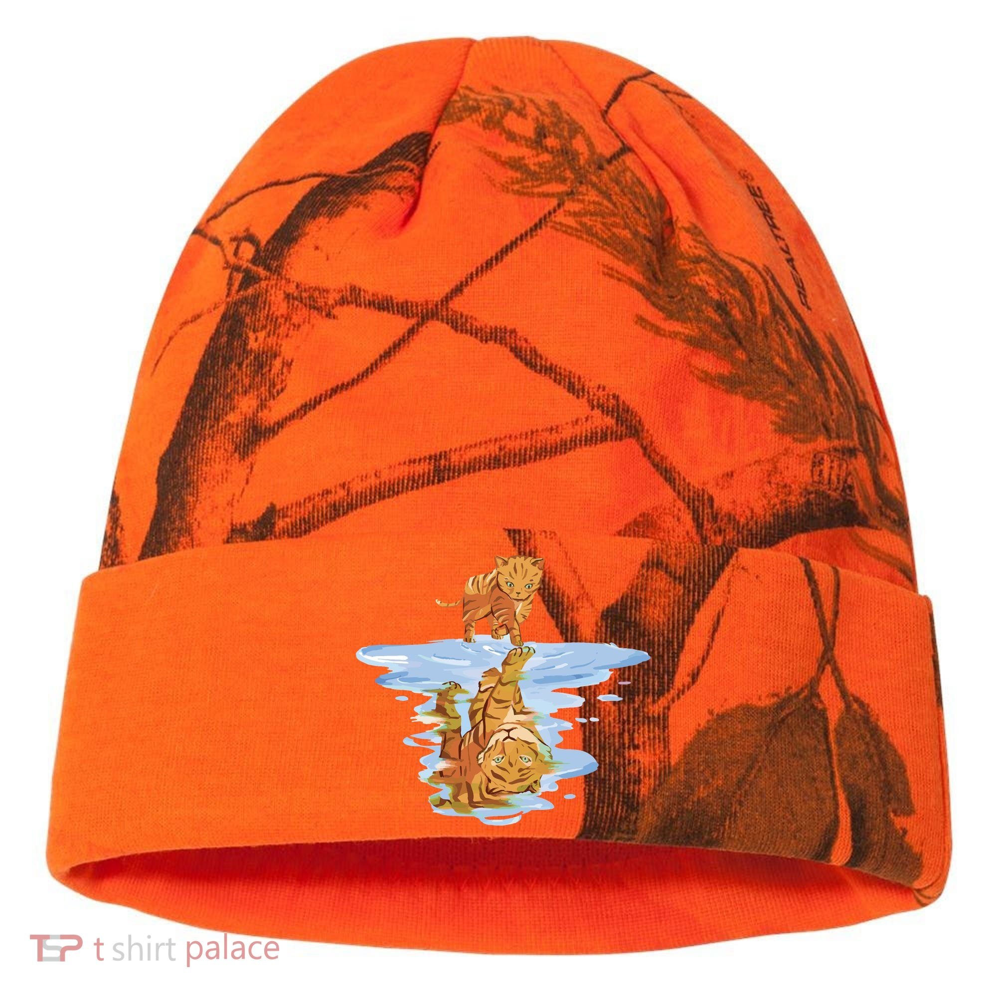 Cat Reflecting Tiger Kati Licensed 12" Camo Cuffed Beanie