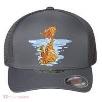 Cat Reflecting Tiger Flexfit Unipanel Trucker Cap thumb 0