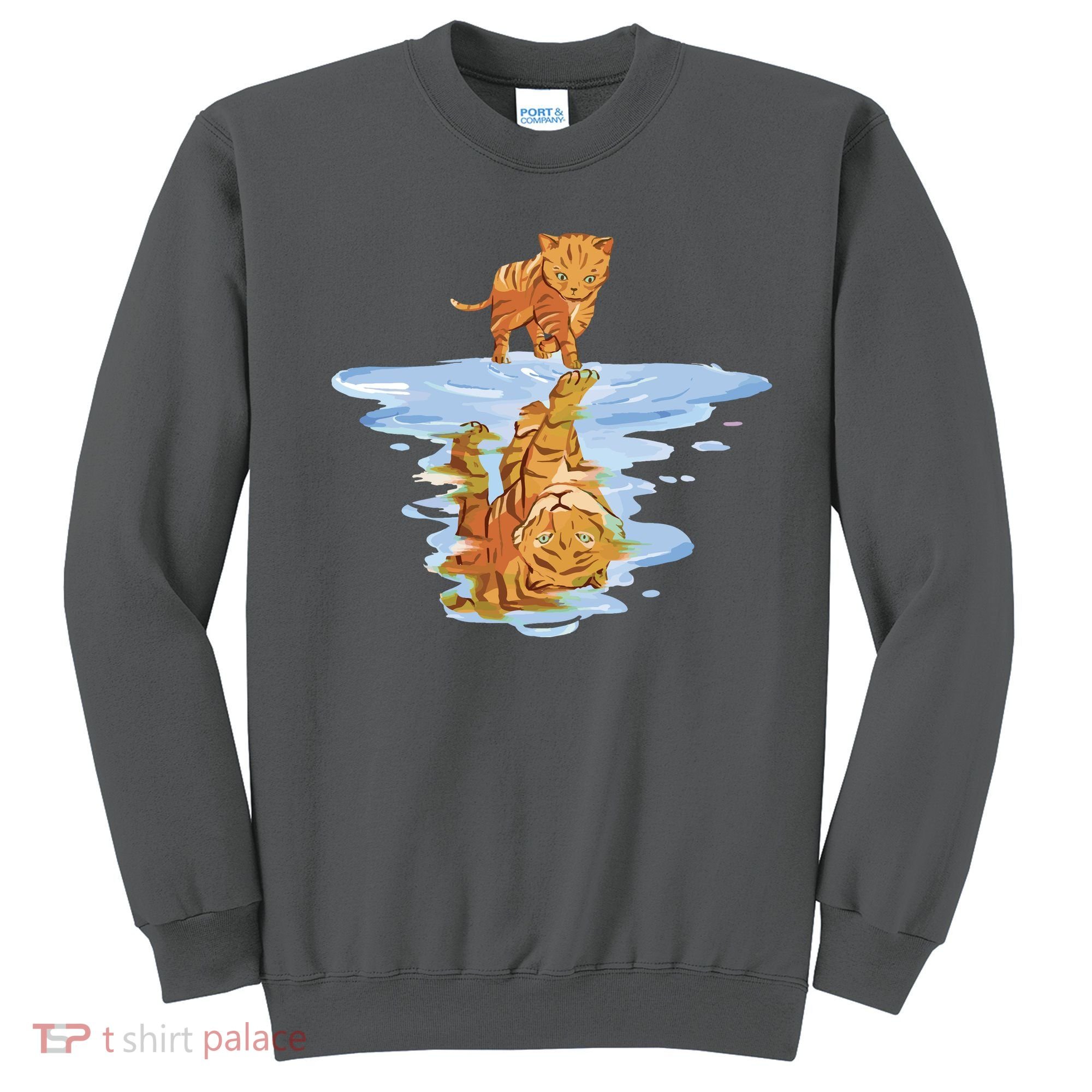 Cat Reflecting Tiger Sweatshirt
