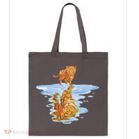 Cat Reflecting Tiger Tote Bag thumb 0