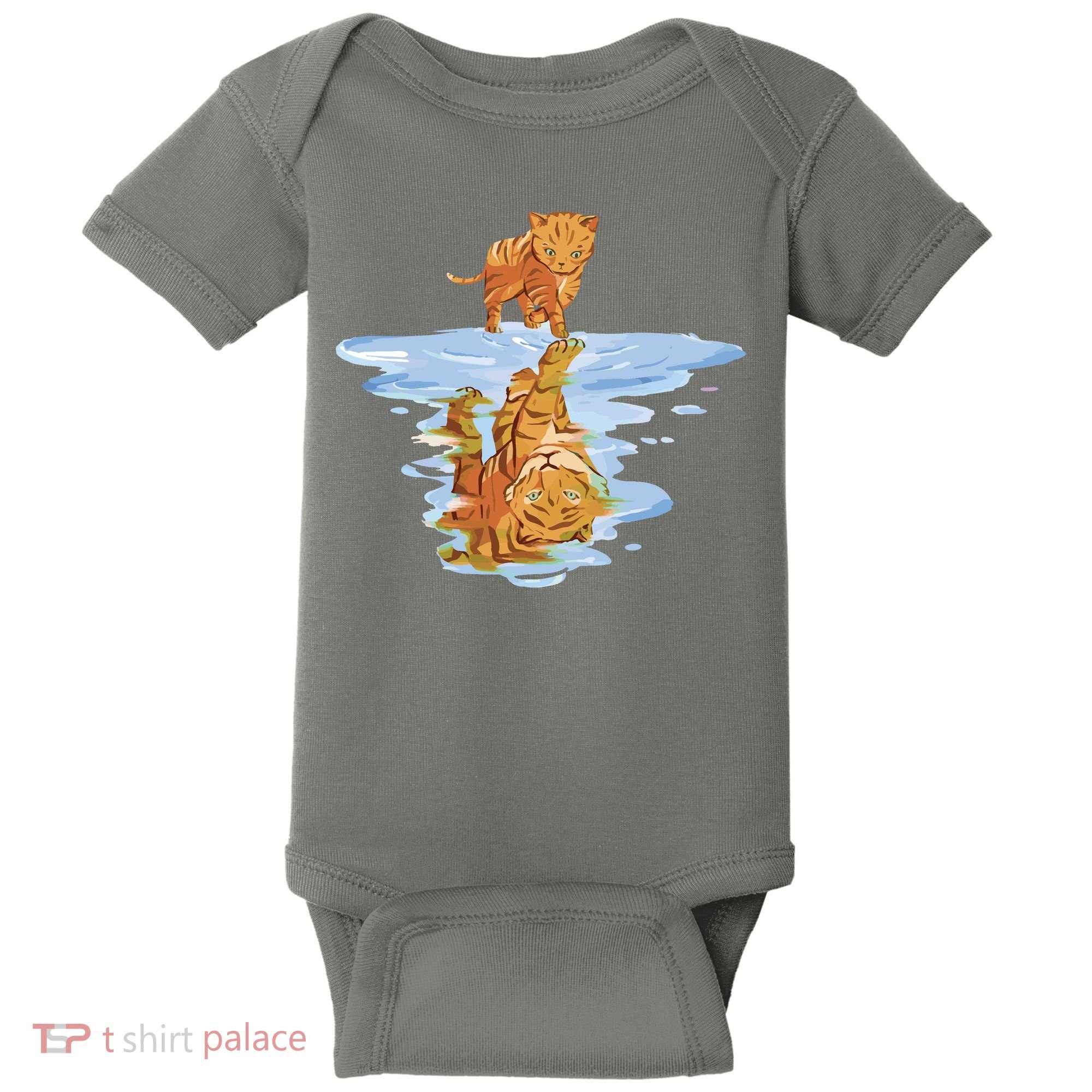 Cat Reflecting Tiger Baby Bodysuit