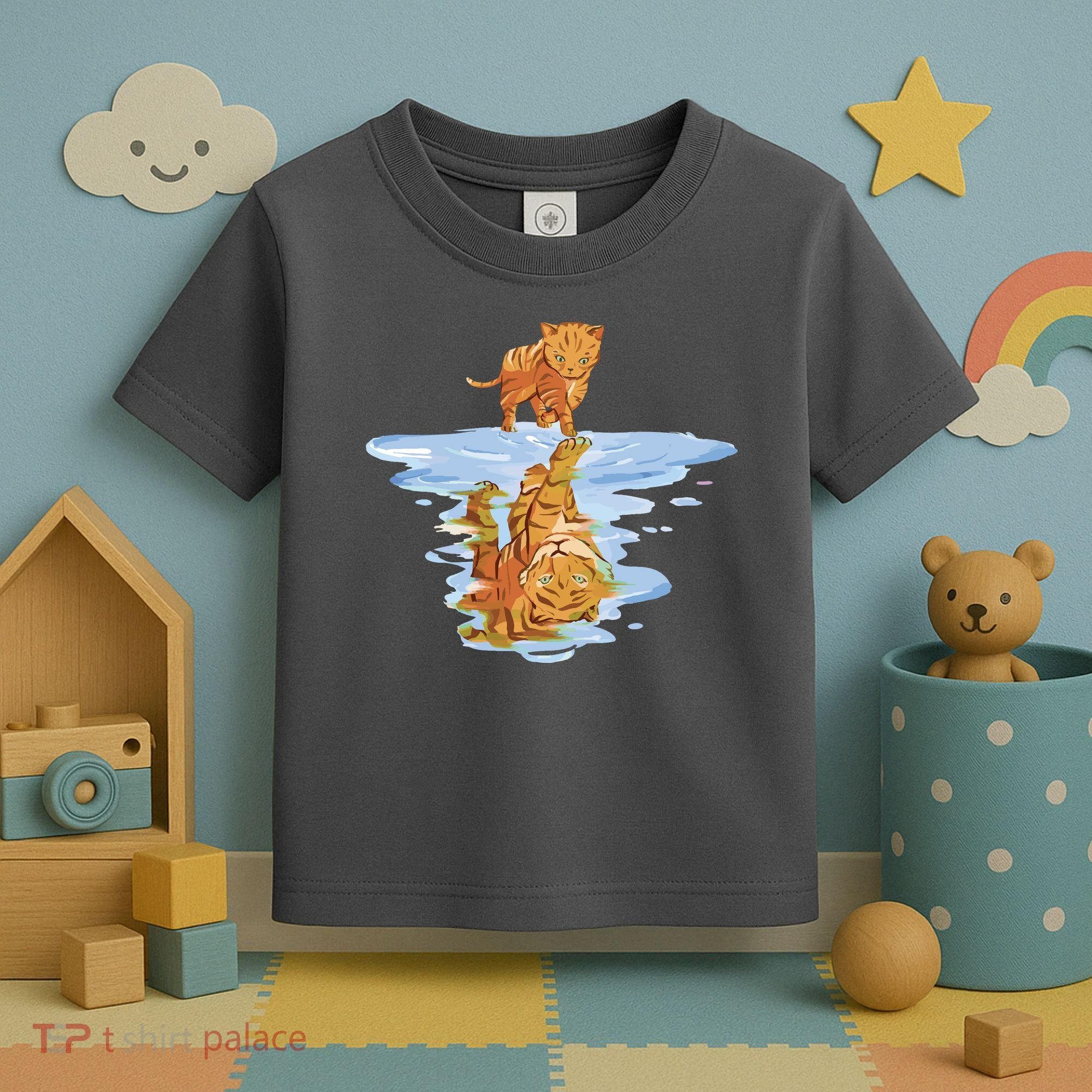 Cat Reflecting Tiger Toddler T-Shirt