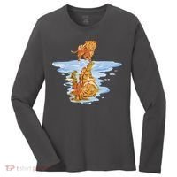 Cat Reflecting Tiger Women's Long Sleeve Shirt thumb 0