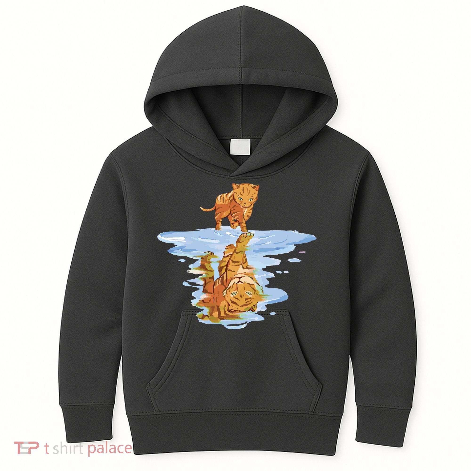 Cat Reflecting Tiger Kids Hoodie