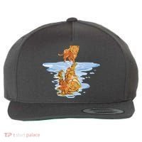 Cat Reflecting Tiger Wool Snapback Cap thumb 0