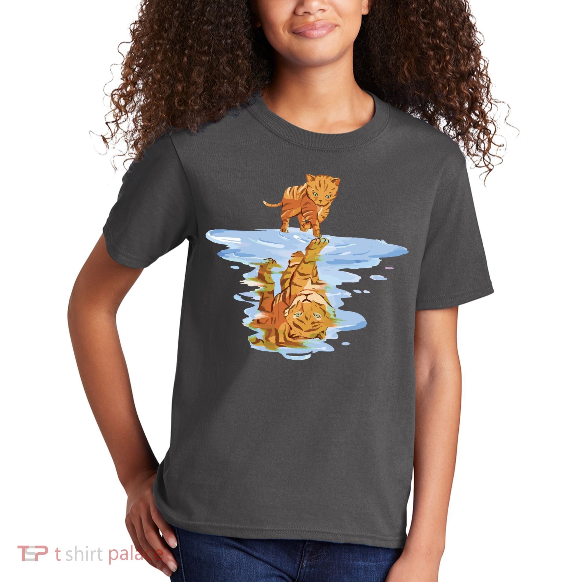 Cat Reflecting Tiger Kids T-Shirt