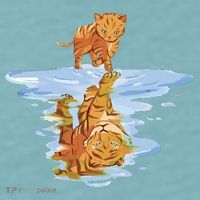 Cat Reflecting Tiger Sueded Cloud Jersey T-Shirt thumb 2
