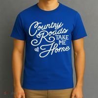 Country Roads Take Me Home Vintage Gift T-Shirt thumb 3