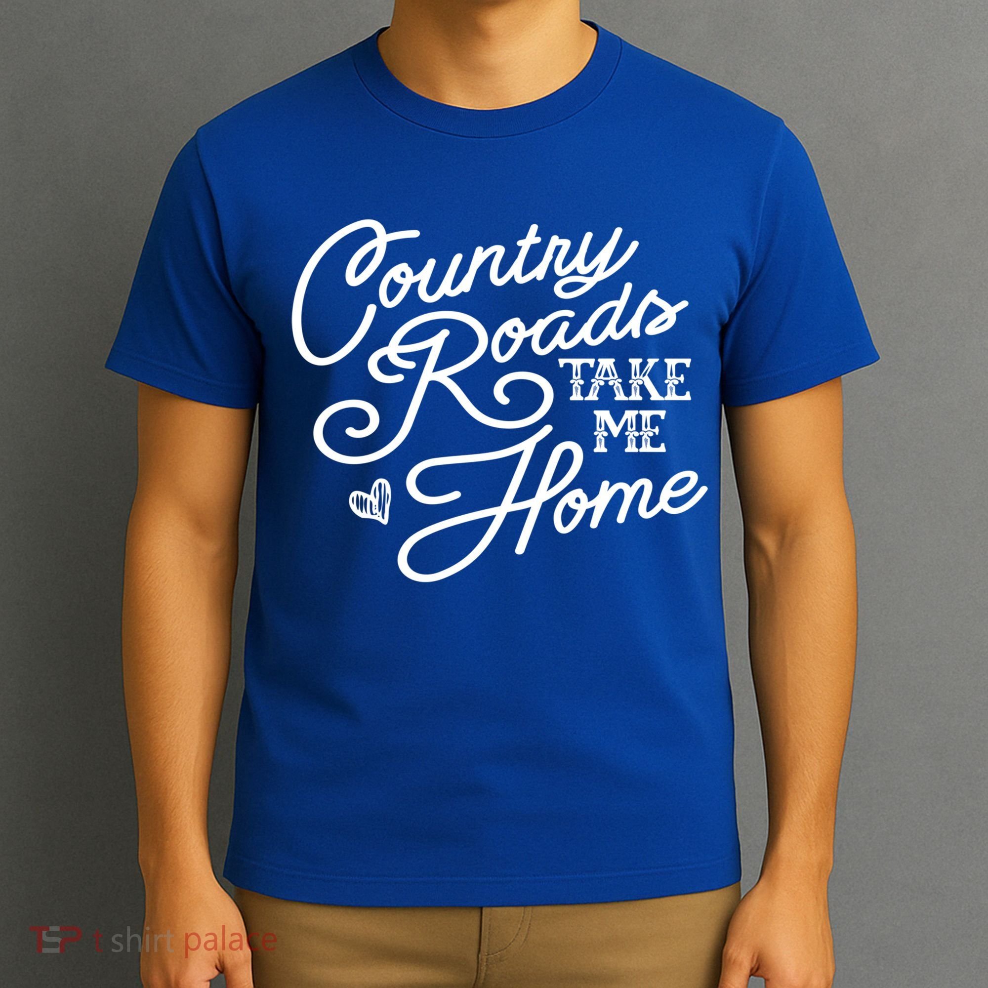 Country Roads Take Me Home Vintage Gift T-Shirt