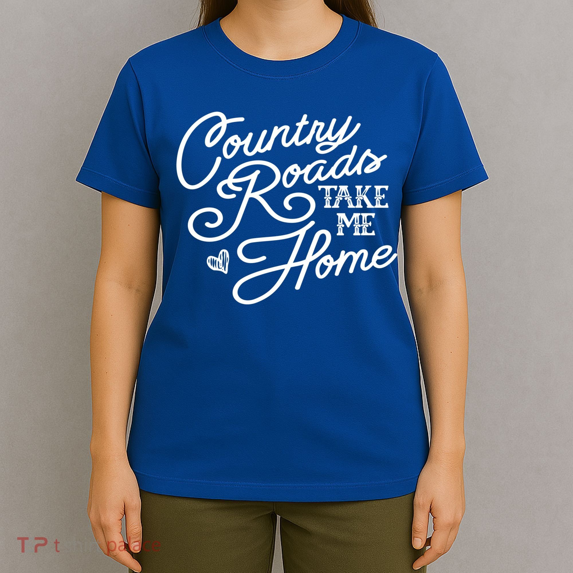 Country Roads Take Me Home Vintage Gift T-Shirt