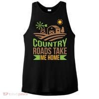 Country Roads Take Me Home Ladies PosiCharge Tri-Blend Wicking Tank thumb 0