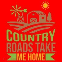 Country Roads Take Me Home Santa Hat thumb 1
