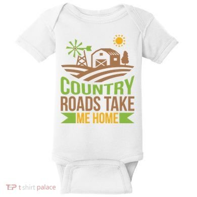 Country Roads Take Me Home Baby Bodysuit
