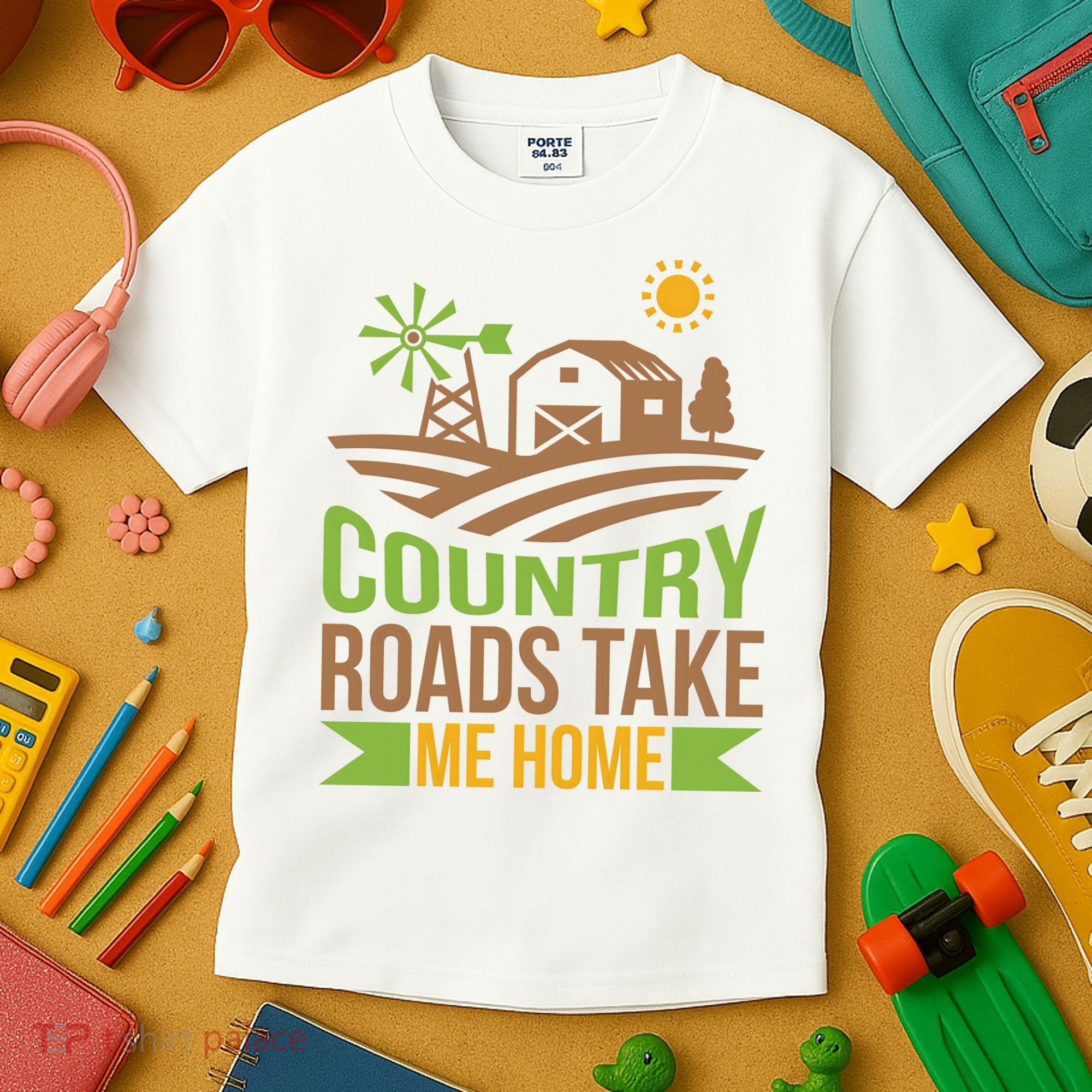 Country Roads Take Me Home Kids T-Shirt