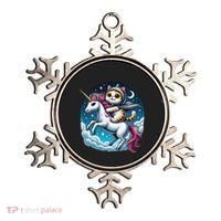 Cat Riding Unicorn Funny Imagination Cute Cat And Unicorn Ornament thumb 0