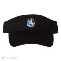 Cat Riding Unicorn Funny Imagination Cute Cat And Unicorn Visor thumb 0