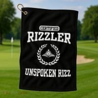 Certified Rizzler Unspoken Rizz God Golf Towel thumb 1