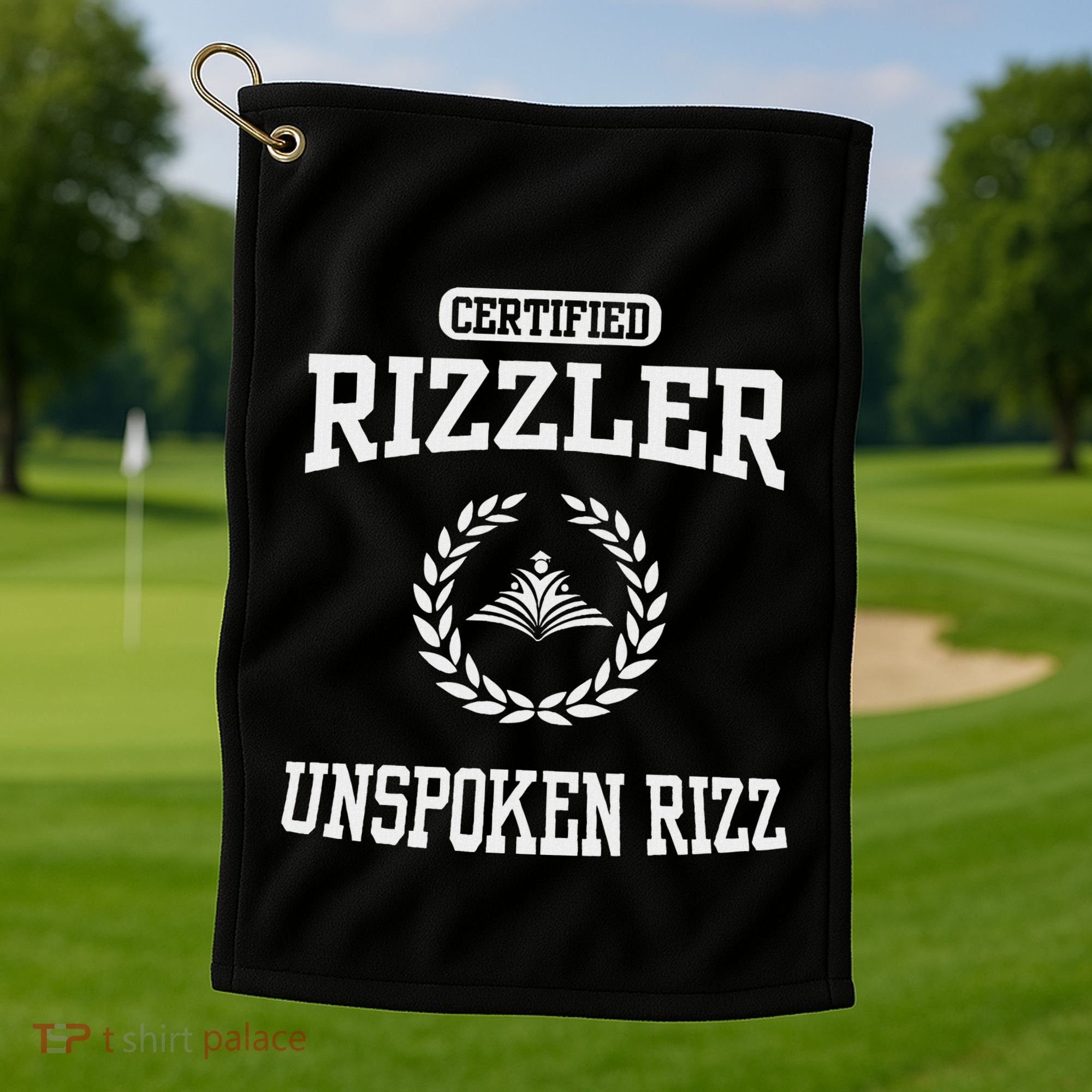 Certified Rizzler Unspoken Rizz God Golf Towel