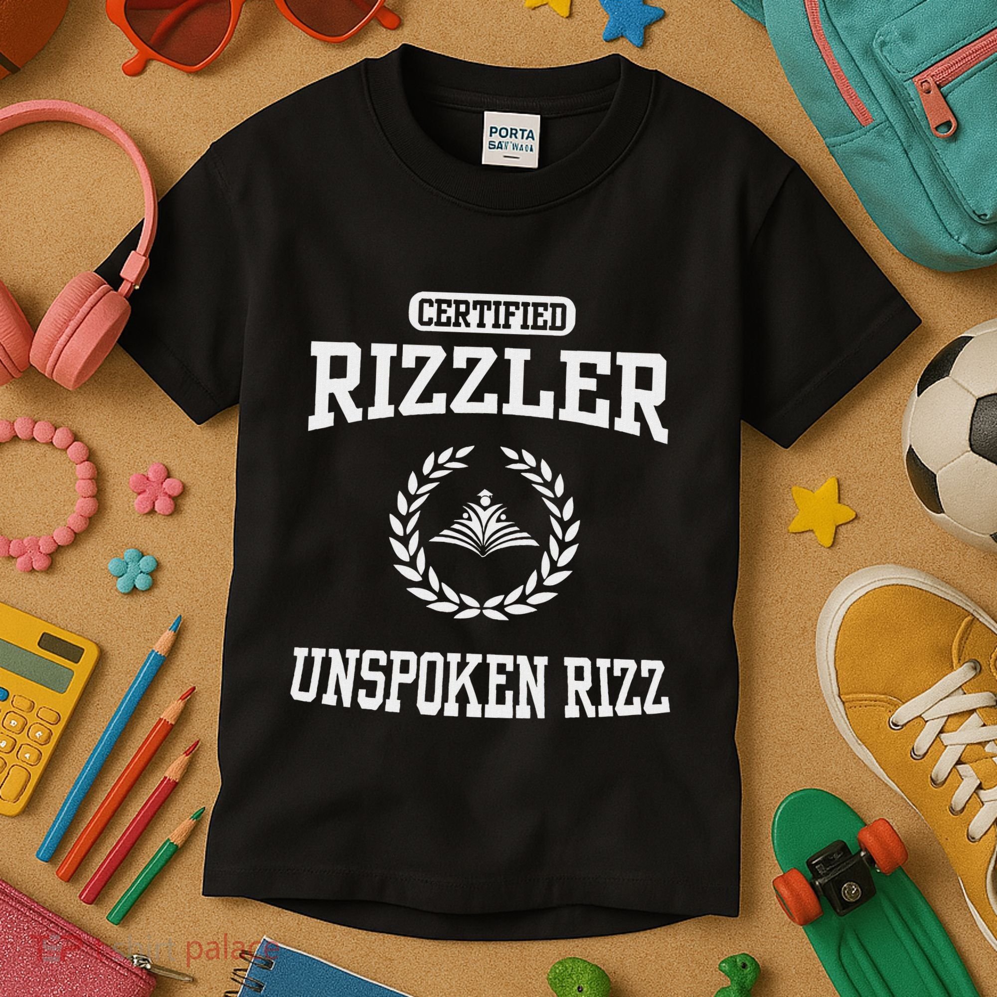 Certified Rizzler Unspoken Rizz God Kids T-Shirt
