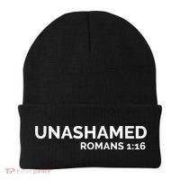 Christian Romans Unashamed Jesus Cross Beanie thumb 0