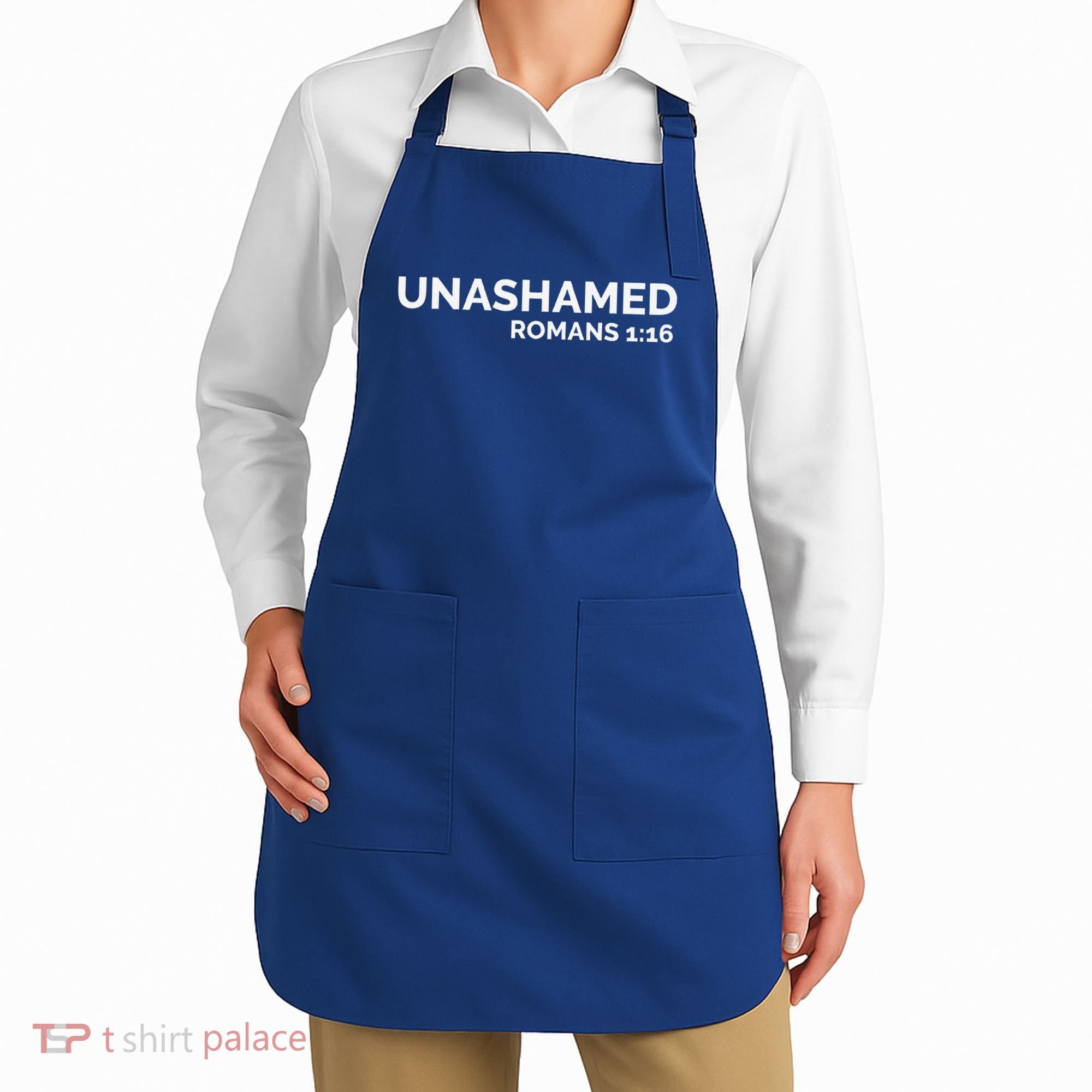 Christian Romans Unashamed Jesus Cross Apron