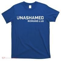 Christian Romans Unashamed Jesus Cross T-Shirt thumb 0