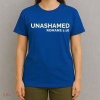 Christian Romans Unashamed Jesus Cross T-Shirt thumb 4