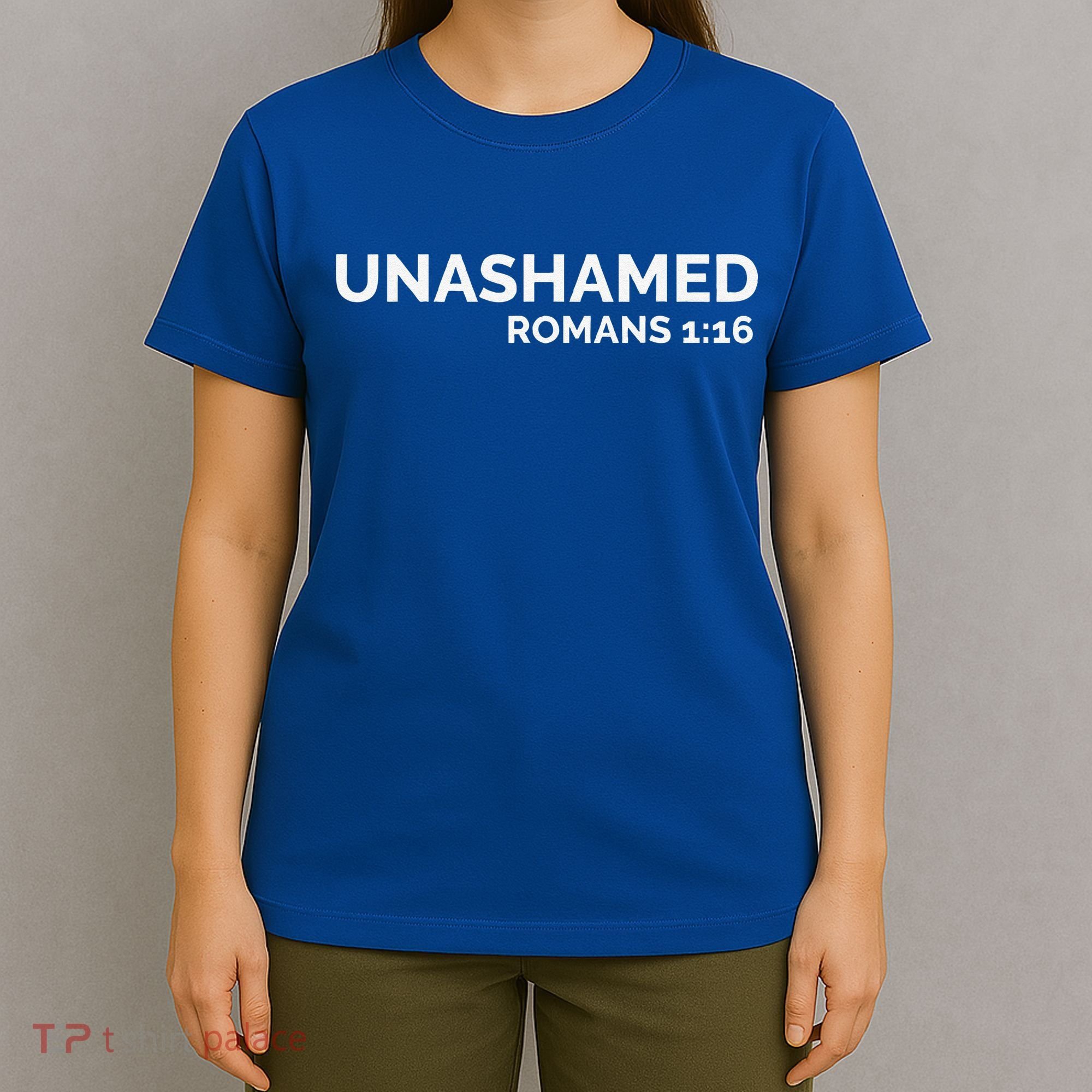 Christian Romans Unashamed Jesus Cross T-Shirt