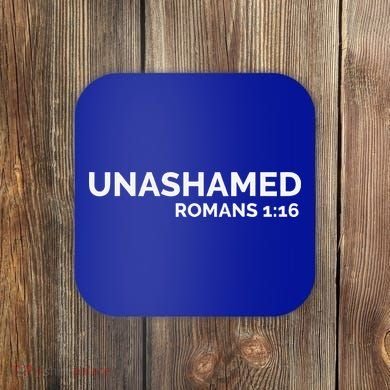Christian Romans Unashamed Jesus Cross Coaster