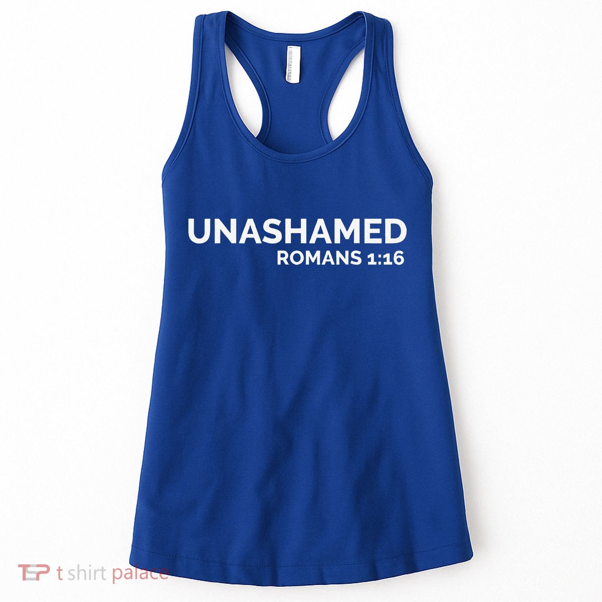 Christian Romans Unashamed Jesus Cross Women's Tank Top