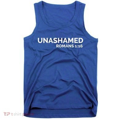 Christian Romans Unashamed Jesus Cross Tank Top