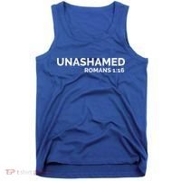 Christian Romans Unashamed Jesus Cross Tank Top thumb 0